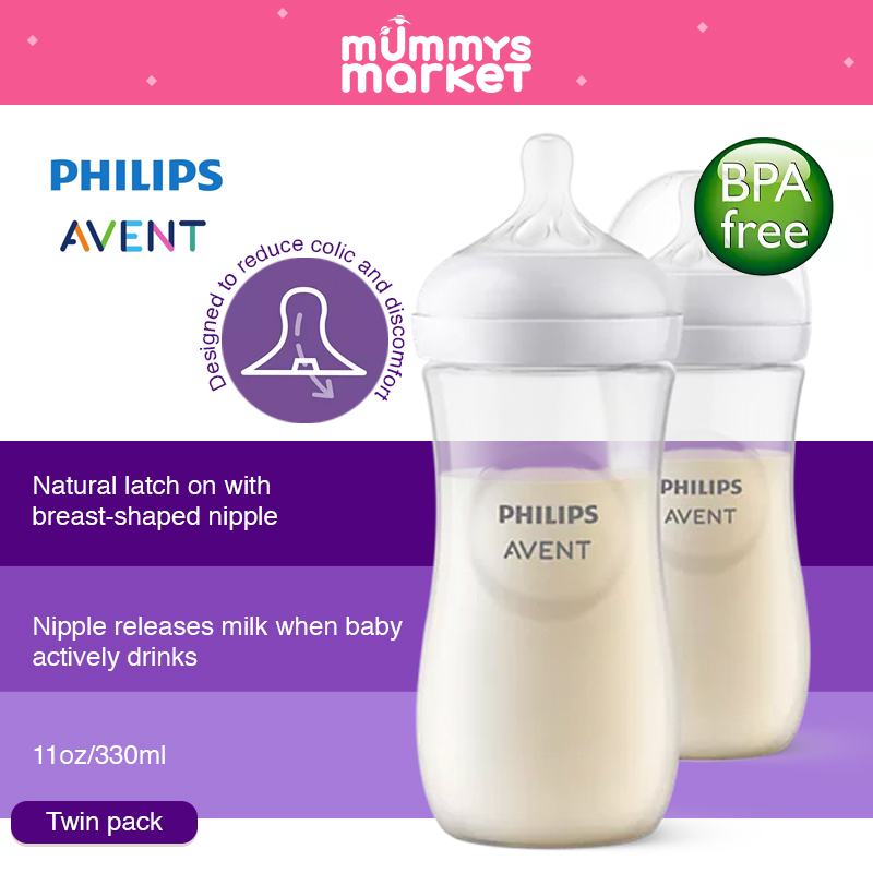Philips Avent Natural Response 330ml Bottle (Twin Pack)(SCY906/02)